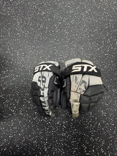 Used STX SHIELD Lacrosse Gloves Mens Black SM 11849-S000034124