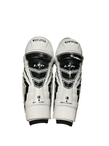 Used CCM LTP SHIN GUARDS Junior Shin Guards White 12" 11834-S000043284