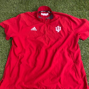 Red Men's Large Adidas Indiana Hoosiers Jacket (New)
