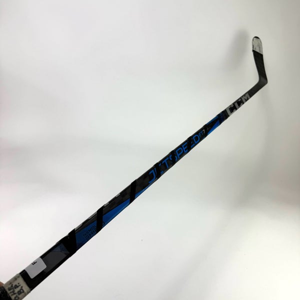 Used Left Blue CCM Jetspeed FT7 Pro | 80 Flex P28M Curve Grip | F364