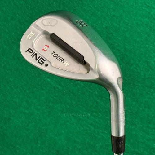 Ping Tour-W Brushed Silver Black Dot 56-14 56 Sand Wedge Ping AWT Steel Stiff