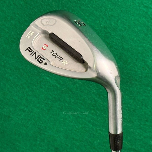 Ping Tour-W Brushed Silver Black Dot 56-14 56 Sand Wedge Ping AWT Steel Stiff