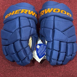 Edmonton Oilers Sher-Wood Rekker Morph 1 Gloves 13" (New) Item#SWE3