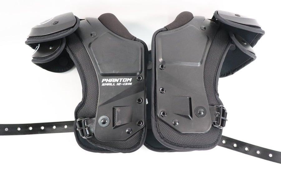 Battle Youth Phantom Shoulder Pads, Black, Size Small / READ