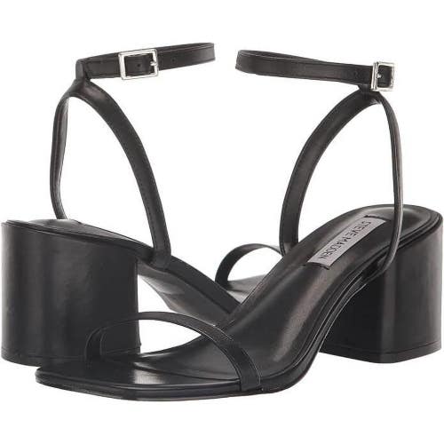 Steve Madden Audrina AUDR11S1-001 Sandals Women's 8.5 Black Ankle Strap TZP1052