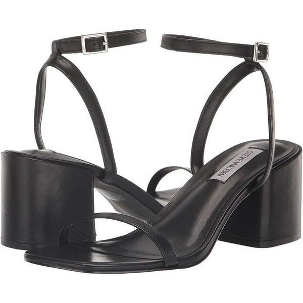 Steve Madden Audrina AUDR11S1-001 Sandals Women's 8.5 Black Ankle Strap TZP1052