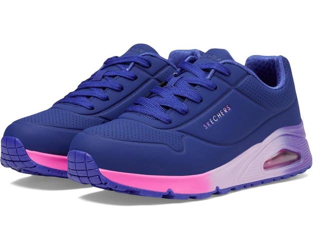 Skechers Uno Gen1 - Pop of Ombre Sneakers Girls 3.5 Navy Trainers Shoes TZP1059