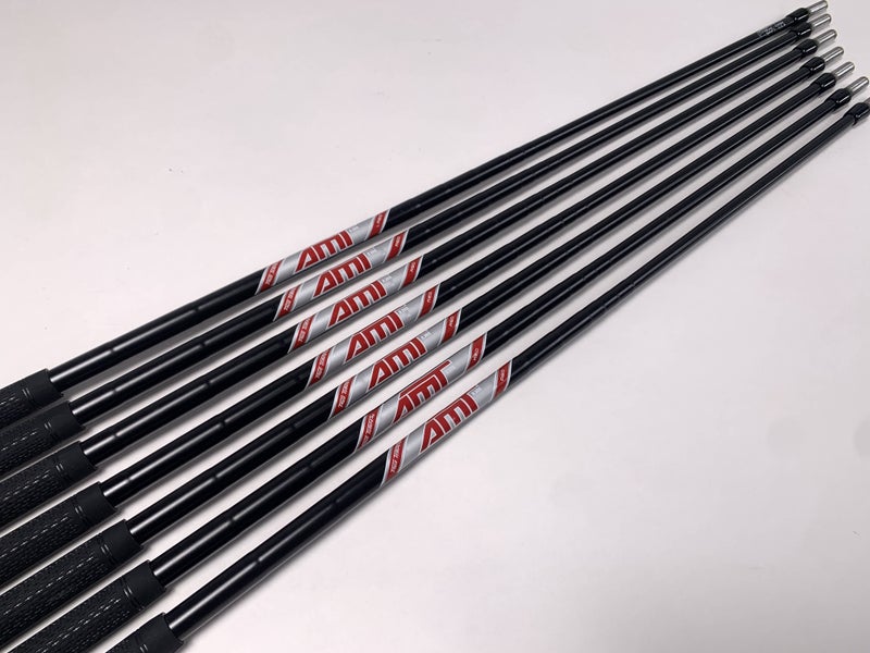 True Temper AMT Red R300 Regular Steel Set Of 7 Shafts 34.25''-36.50''- 0.355