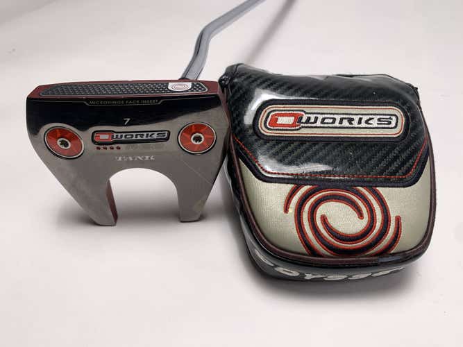 Odyssey O-Works Red 7 Tank Putter 35" SuperStroke Flatso 2.0 XL Mens RH HC