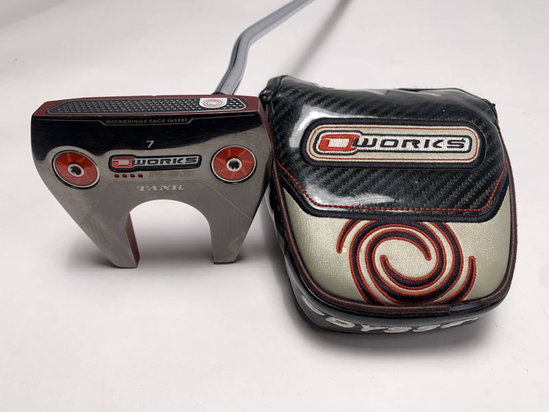 Odyssey O-Works Red 7 Tank Putter 35" SuperStroke Flatso 2.0 XL Mens RH HC