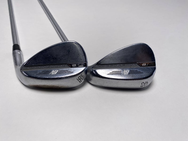 Titleist Vokey SM8 Tour Chrome Wedge Set 52* 8 | 56* 8 Wedge Steel Mens RH