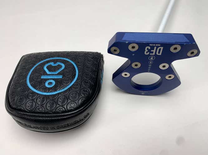 L.A.B. Golf DF3 Counterbalanced Blue Putter 38.5" -71* ACCRA Mens RH HC