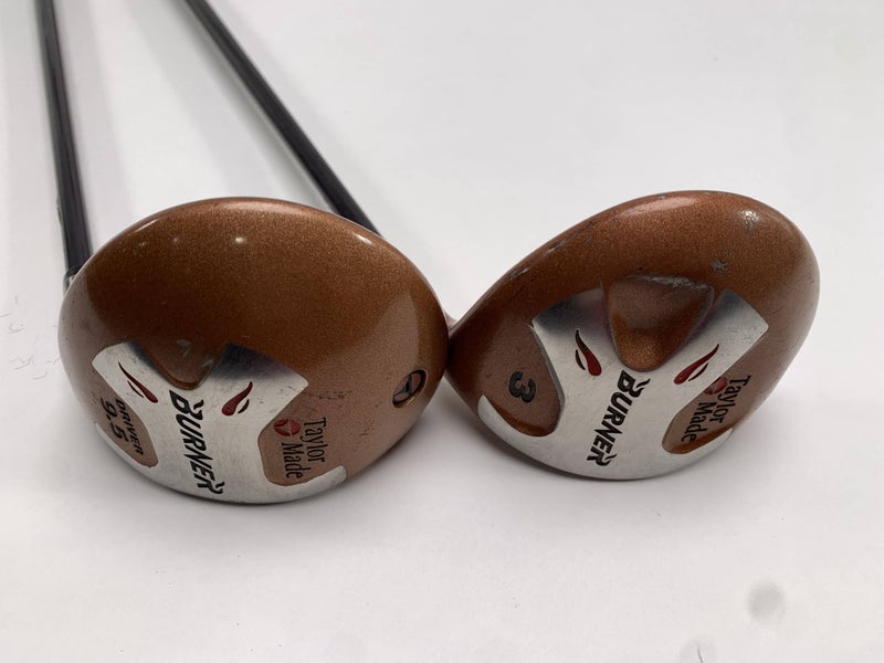 TaylorMade Burner 1994 Driver & 3 Fairway Wood Set 9.5* 15* Bubble S-90 Mens RH