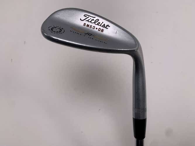 Titleist Vokey Spin Milled CC Chrome Lob Wedge LW 60* 8 Bounce Steel Mens RH