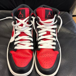 Air Jordan 1 Mid White/Black/Red 2022 (Used)