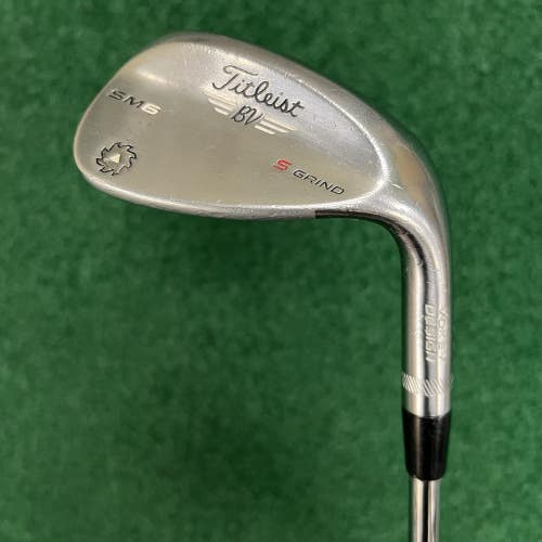 Titleist BV Vokey SM6 56 10 S Grind RH Sand Wedge SW Steel Wedge Flex Shaft