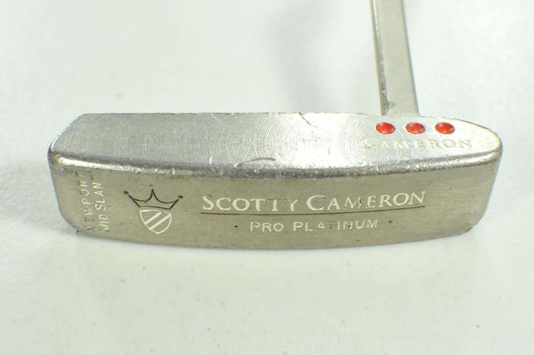 Titleist 1995 Scotty Cameron Newport Mid Slant 34" Putter Right Steel # 207066