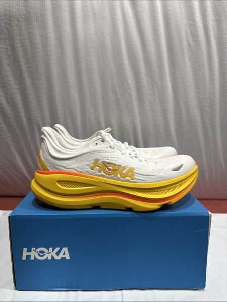 Hoka One One Bondi 9 1162011-FNF Sneakers Men's White Road Running Shoes FL4328