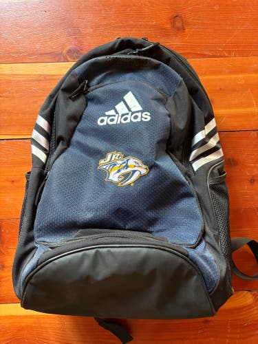 Navy Blue Adult Unisex Adidas Jr. Predators Backpack (Used)