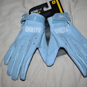 NEW - NXTRND G3 Pro Padded Football Gloves w/NXTGRIP, Columbia Blue, Adult Medium