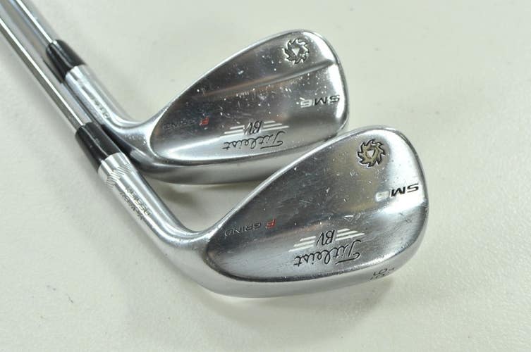 Titleist Vokey SM6 Tour Chrome 52*, 56* Wedge Set RH BV Wedge Flex Steel #207095
