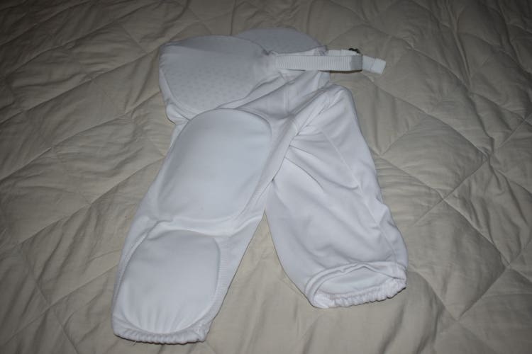 NEW - Russell Athletic Integrated Youth Football Pants, White, Youth Large