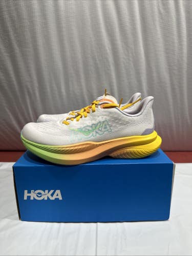 Hoka One One Mach 6 1147810-FTST Sneakers Women's White Running Shoes FL4321