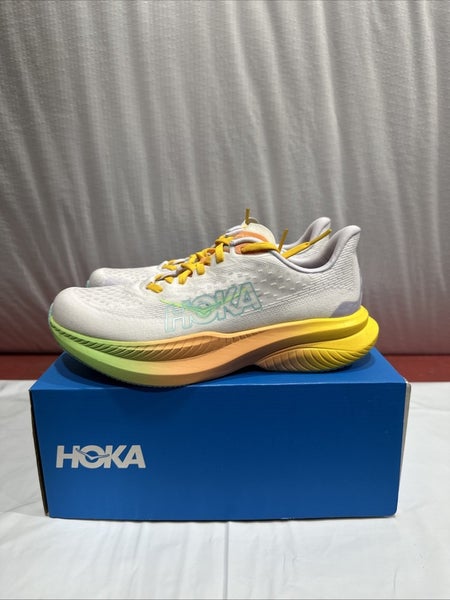 Hoka One One Mach 6 1147810-FTST Sneakers Women's White Running Shoes FL4321
