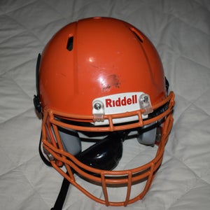Riddell Victor Football Helmet, Orange, Small/Medium