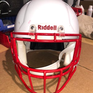 USED RIDDELL SPEED ADULT HELMET - LARGE - METALLIC WHITE - REJECT