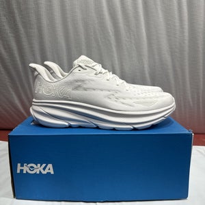 Hoka One One Clifton 9 1127895-WWH Sneakers Men's White Running Shoes FL4326