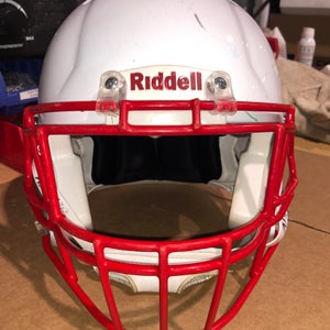 USED RIDDELL SPEED ADULT HELMET - LARGE - METALLIC WHITE - REJECT