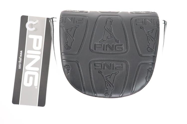 PING ACCE CORE HC MALLET 214 BK/WT Golf Club Cover Magnetic White Black New