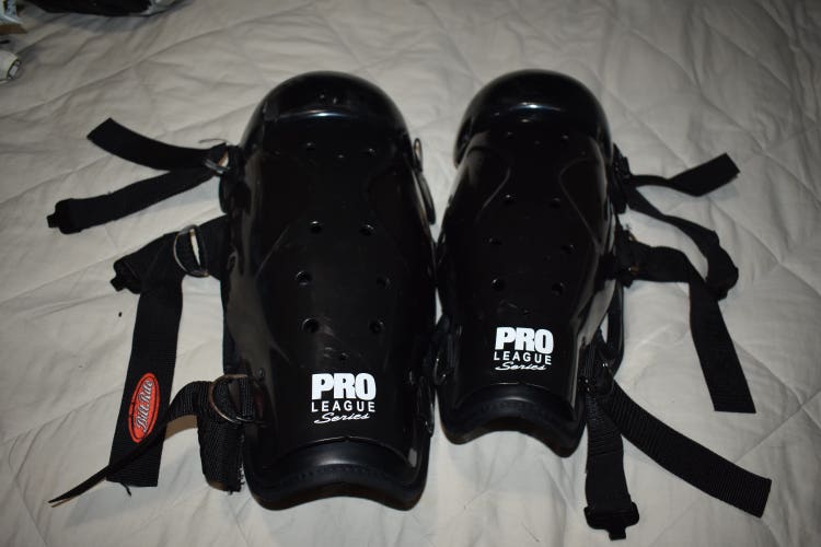 Vintage BiltRite Pro League Series 14" Hockey Shin Pads - Good Condition!