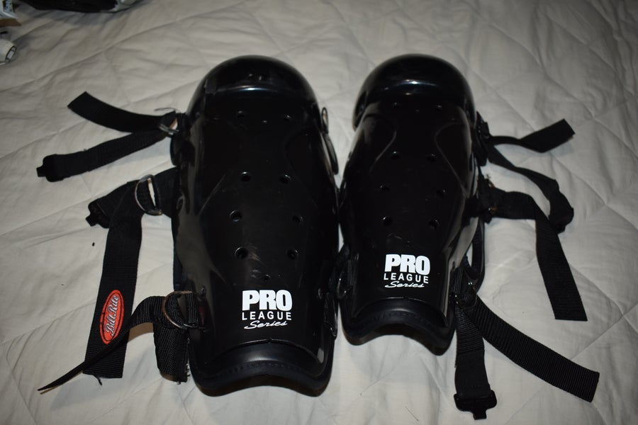 Vintage BiltRite Pro League Series 14" Hockey Shin Pads - Good Condition!