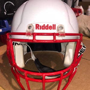 USED RIDDELL SPEED ADULT HELMET - LARGE - METALLIC WHITE