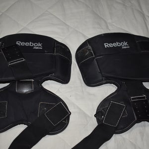 Reebok by Lefevre Hockey Goalie Knee/Thigh pads, Black - Top Condition!