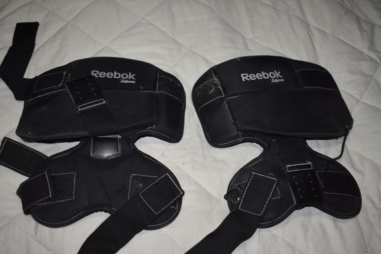 Reebok by Lefevre Hockey Goalie Knee/Thigh pads, Black - Top Condition!