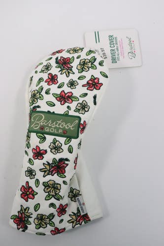 Barstool Flowers Golf Driver Head Cover NEW Read