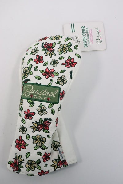 Barstool Flowers Golf Driver Head Cover NEW Read