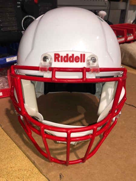 USED RIDDELL SPEED ADULT HELMET - LARGE - METALLIC WHITE