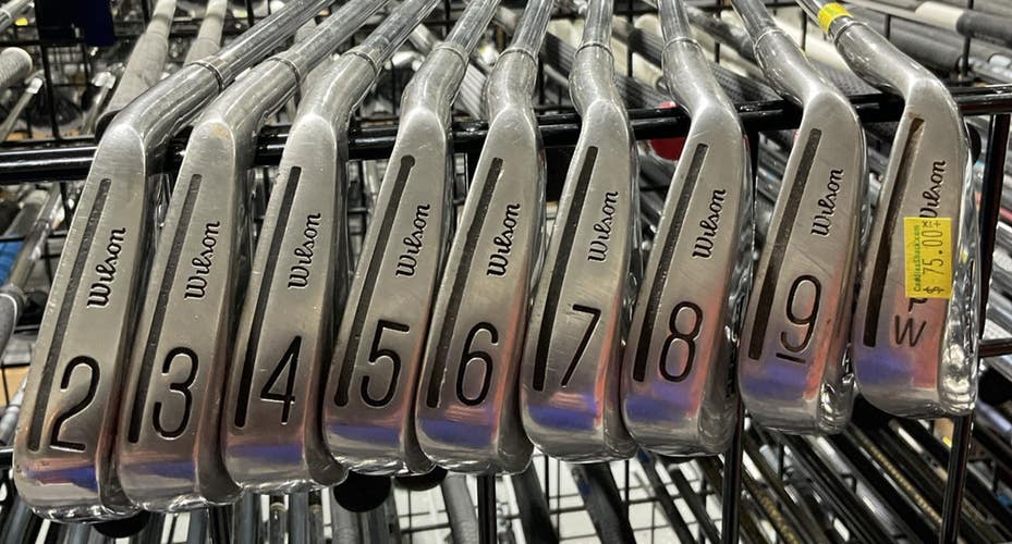 Wilson REFLEX 2-P Irons Set 37" DYNAPOWER Stiff Flex Steel Shaft RH USED