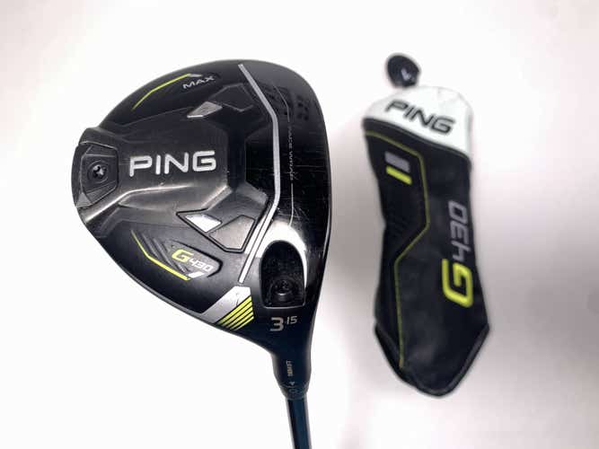 Ping G430 Max 3 Fairway Wood 15* Tour 2.0 75g Stiff RH HC Midsize Grip