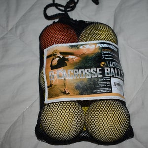 Power Bolt Lacrosse Balls - 6 pack - in Package