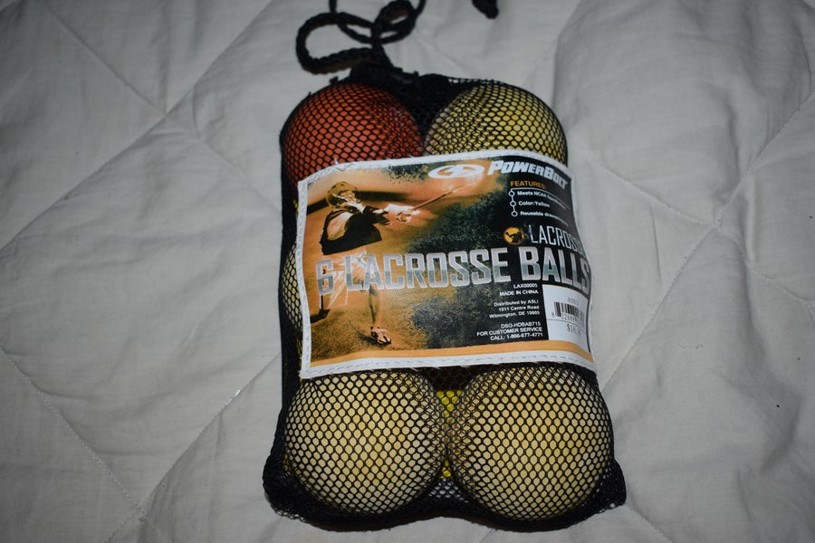 Power Bolt Lacrosse Balls - 6 pack - in Package