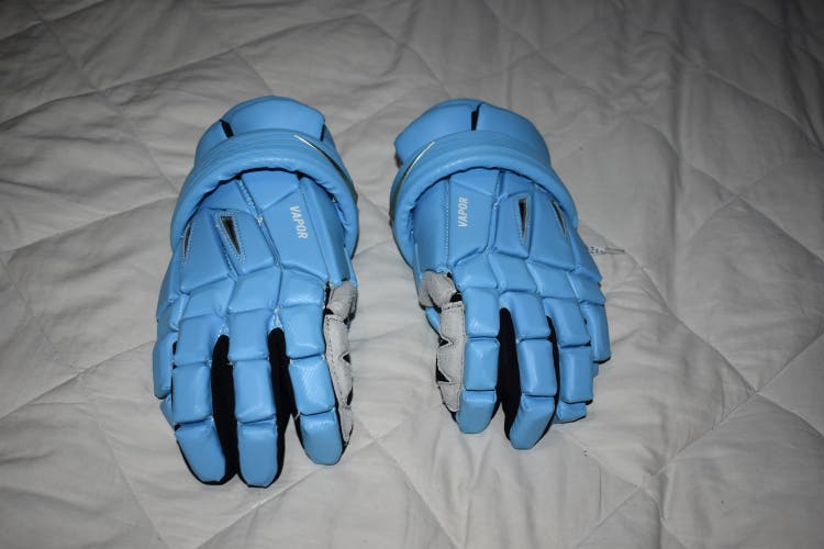 Nike Vapor Field Lacrosse Gloves, Light Blue, 13 Inches - Great Condition!