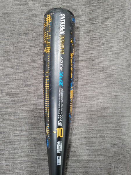 2023 DeMarini Uprising Alloy USSSA Certified Bat (-10) 17 oz 27" (Used)