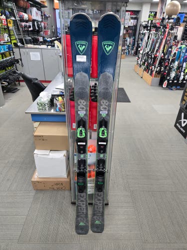 Men's 2024 Rossignol 158 cm All Mountain Experience 80 Carbon Skis With Bindings Max Din 11 (Used)