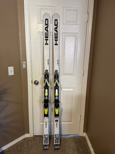 HEAD WC Rebels i.GS RD Skis With Bindings Max Din 16 (Used)