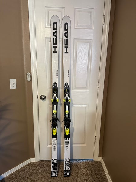 HEAD WC Rebels i.GS RD Skis With Bindings Max Din 16 (Used)